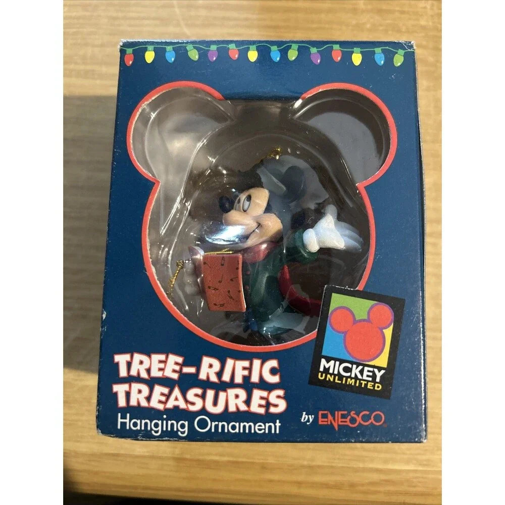 Mickey Unlimited Enesco Tree-Rific Treasures Ornaments (10) Must See!!!!